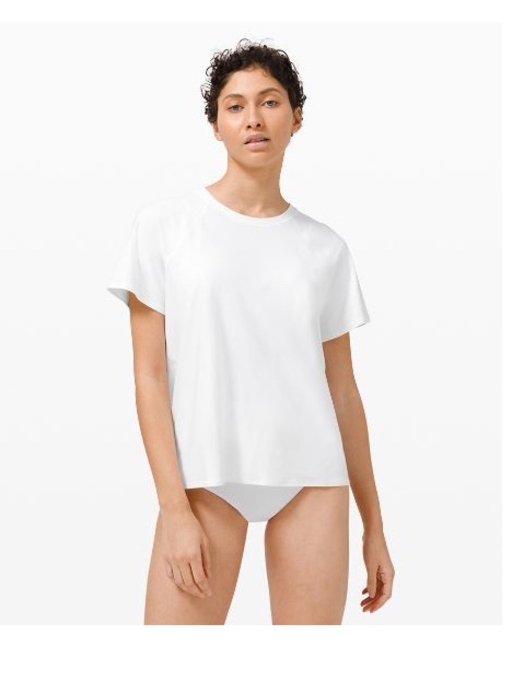 Lululemon Waterside Relaxed UV Protection Short Sleeve Tee - White